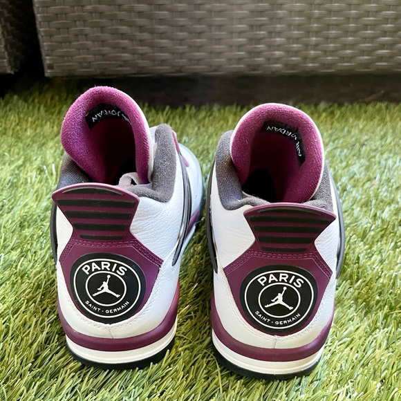 Jordan 4 Retro Paris Saint-Germain Bordeaux Size 10 - Picture 5 of 11